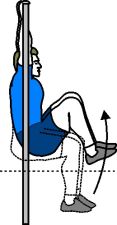 lower ab workout, hanging knee raises