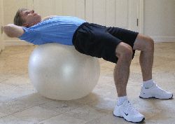 Exercise Ball Crunches