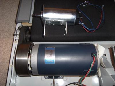 Leeson motor beside Nordic Track motor